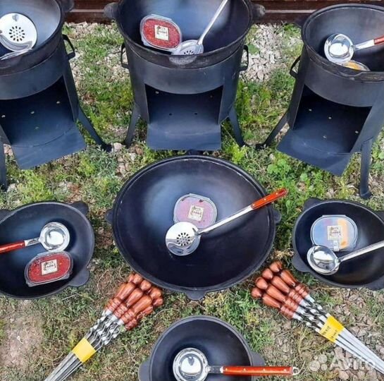 Печь 3 мм для казана чугунного 12л с трубой