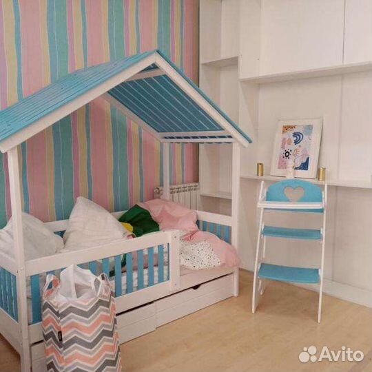 Кровать домик с крышей