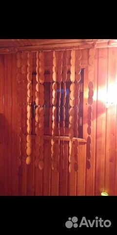 Интерьерная штора из натурального дерева