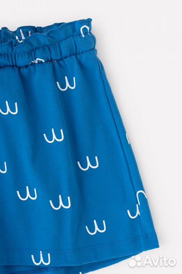 Шорты для девочки Crockid кр 4796 синий, рис (98)