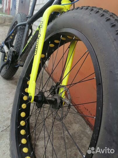 Велосипед fatbike Black aqua