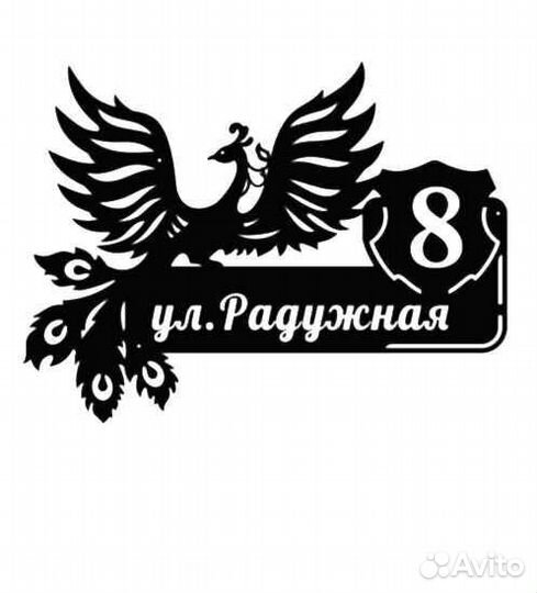 Красивая табличка с адресом