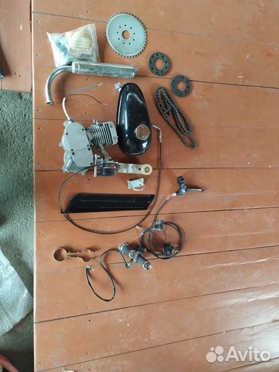 Новый двигатель Д8 на мотовелик. Полный комплект