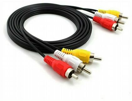 Аудио/видео кабель 3RCA-3RCA, 1.2/1.5/3/5/10 метра