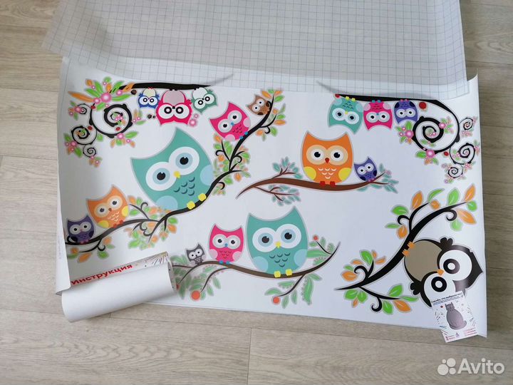 Наклейки виниловые на мебель или стену, новая