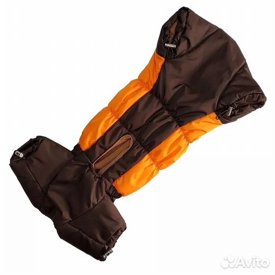 Зимний комбинезон для таксы-мальчика, р-р тс2 б