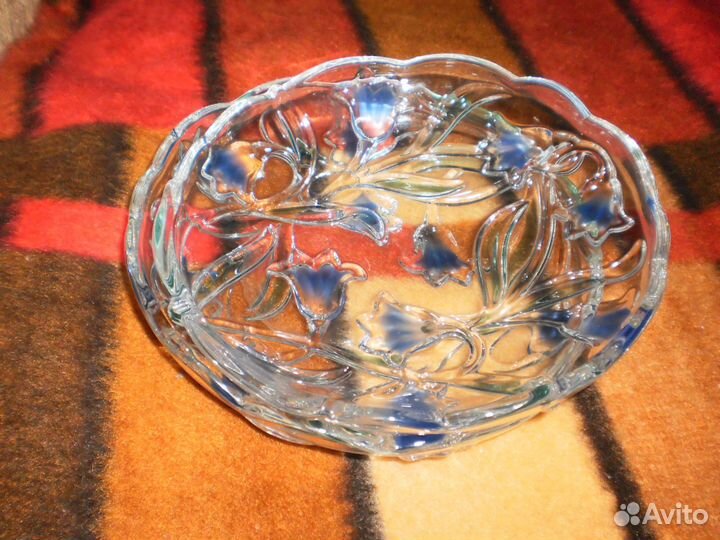 Тарелки стекло 2шт обе