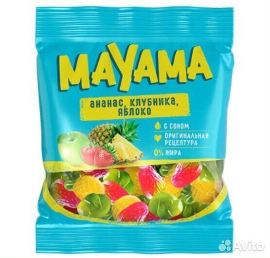 Мармелад Маяма Ананас Яблоко Клубника 70г
