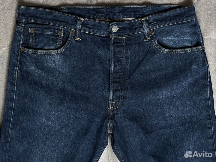 Джинсы levis 501 синие 38