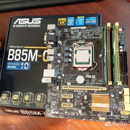 Asus B85M-G+Intel Core I3-4160+4Gb DDR3-1600Mz