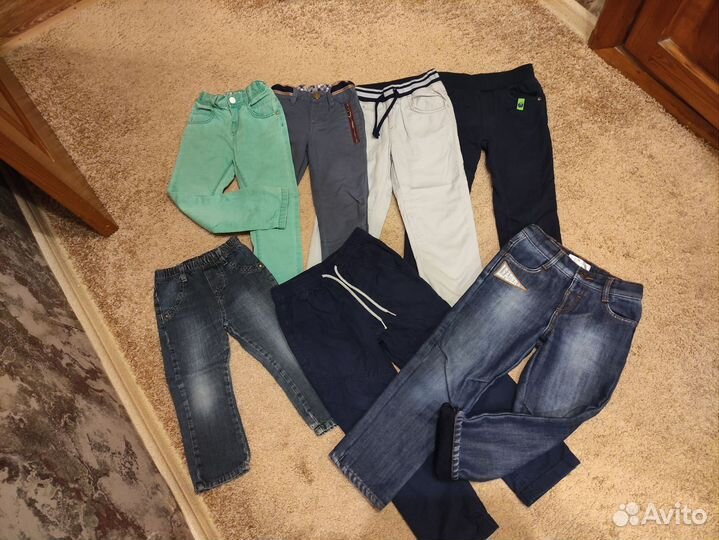 Джинсы, брюки, трико