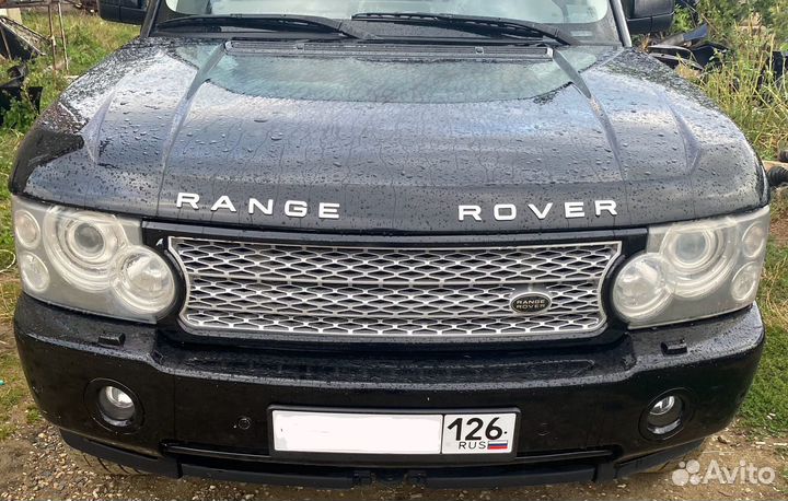 Бампер решетка фары ренж ровер л322