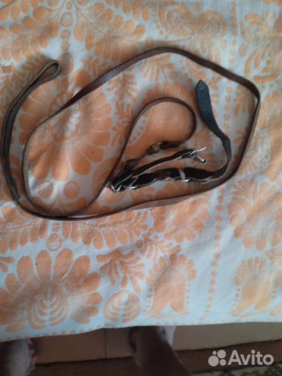 Ошейник поводок для собак кожаный