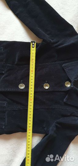 Пиджак школьный вельветовый черный