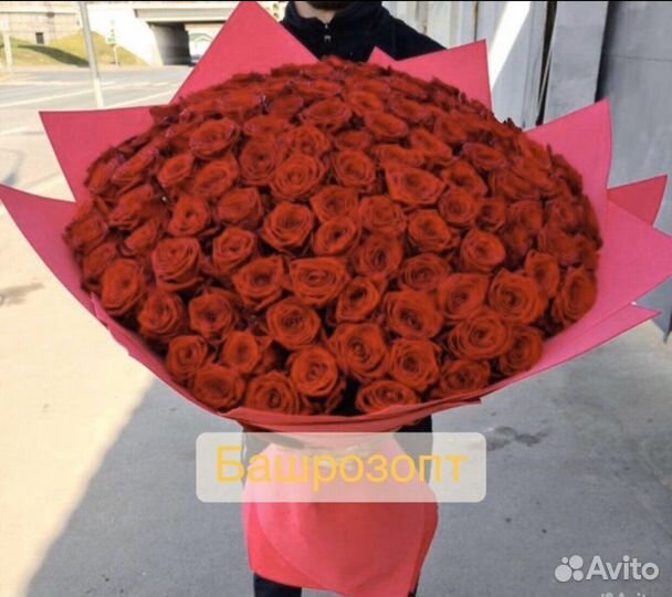 Цветы Букеты из 101 розы для твоих родных