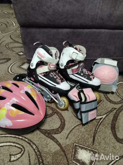 Роликовые коньки детские раздвижные
