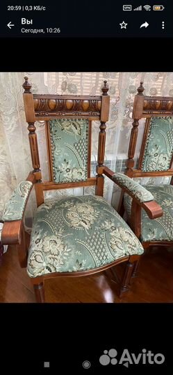 Стол со стульями бу