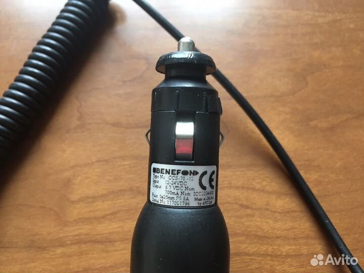 Автозарядка Benefon для Nokia, Travel charger