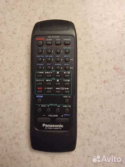 Пульт Panasonic Cobra RAK-rx103wh,305