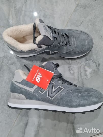 Кроссовки new balance 574 зимние