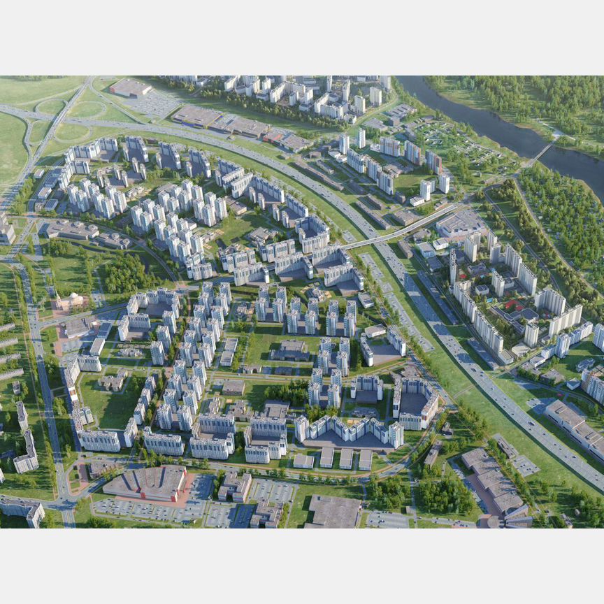 2-к. квартира, 53,9 м², 2/21 эт.