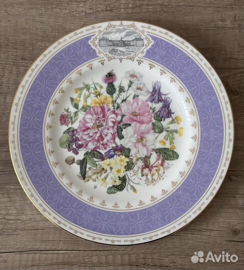 Настенные винтажные тарелки с цветами