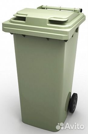 Мусорный контейнер 120 литров на колесах усиленный
