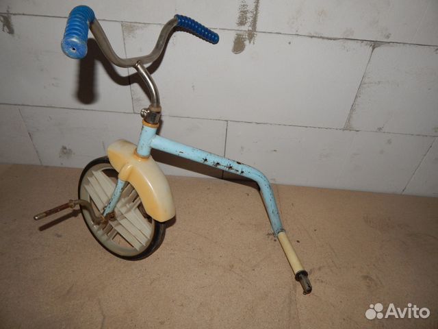 Детский трехколесный велосипед СССР Кроха