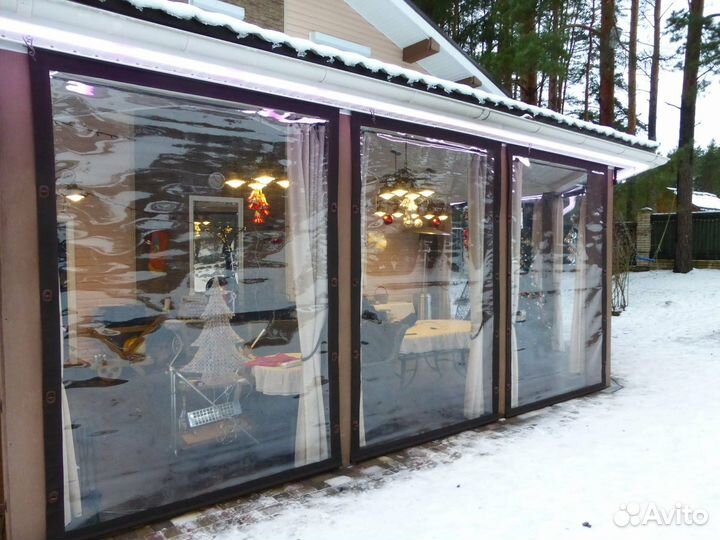 Мягкие окна для беседок, веранд