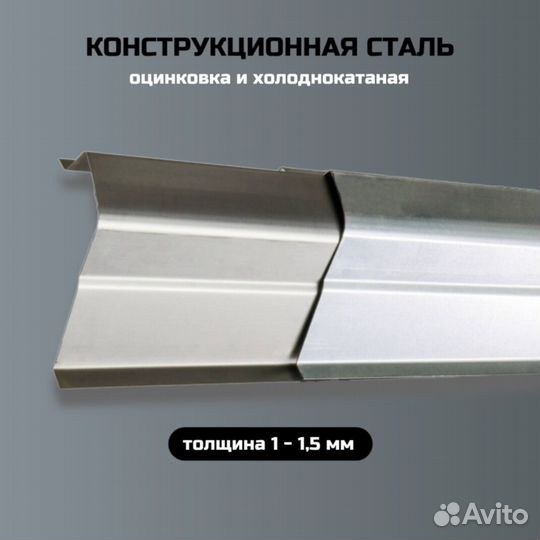 Пороги ремонтные Chevrolet Aveo T250