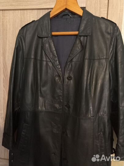 Продам финский женский кожаный плащ