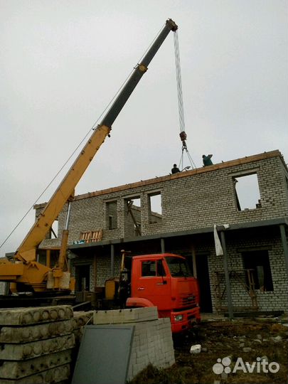 Аренда и услуги автокрана, 16 т, 18 м, с гуськом 7 м