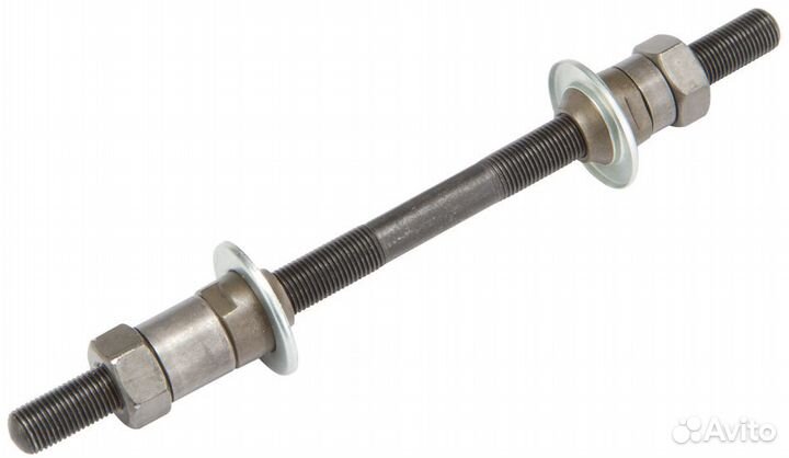 Ось задней втулки под гайки L175мм, пыльник