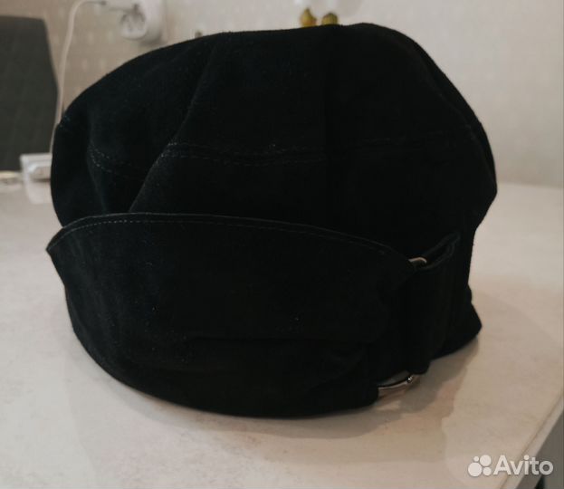 Шапка из натуральной замши