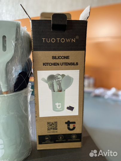 Кухонный силиконовый набор в подставке