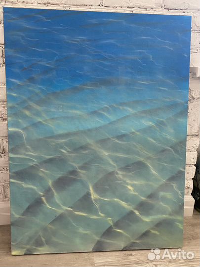 Картина маслом большая интерьерная море