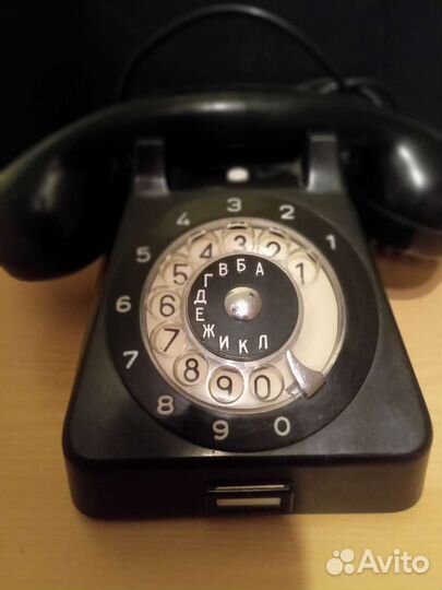Телефон карболитовый