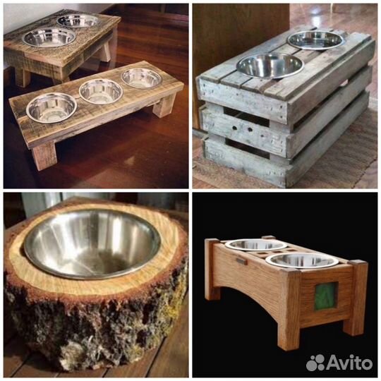 Подставки для мисок #из дерева