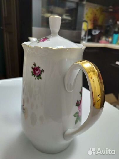 Чайник фарфоровый, гдр, 1,8 л