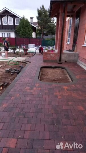 Укладка брусчатки