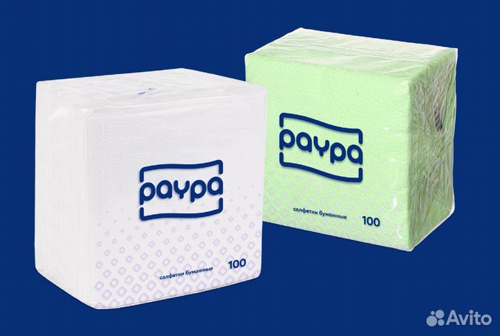 Салфетки белые бумажные от производителя