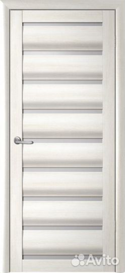 Межкомнатная дверь Сидней остеклённая белый кипари