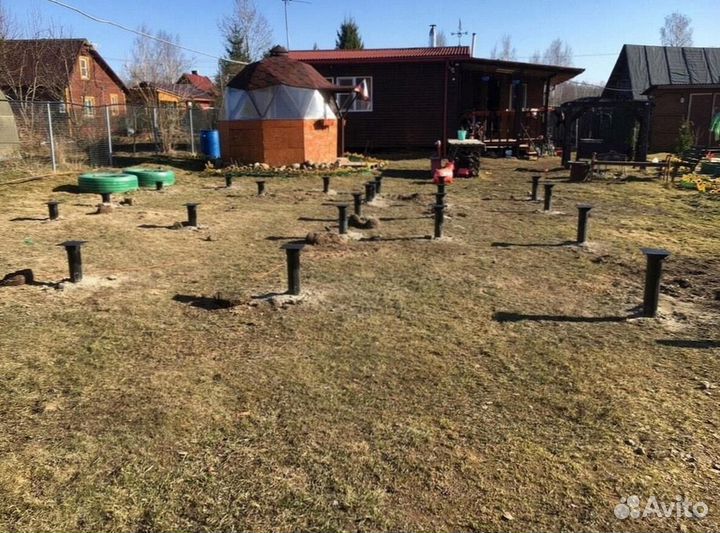 Установка винтовых свай