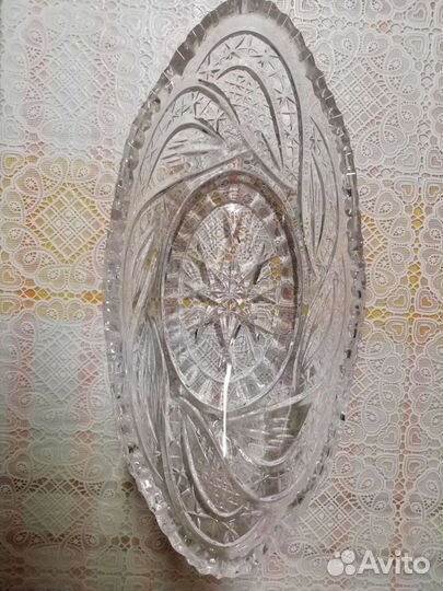 Ваза хрустальная под фрукты