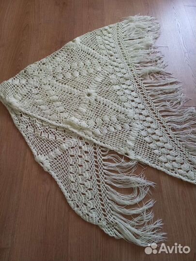 Платок шаль шерсть 100 см на 210 см