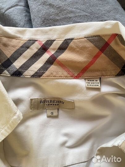 Рубашка Burberry белая оригинал