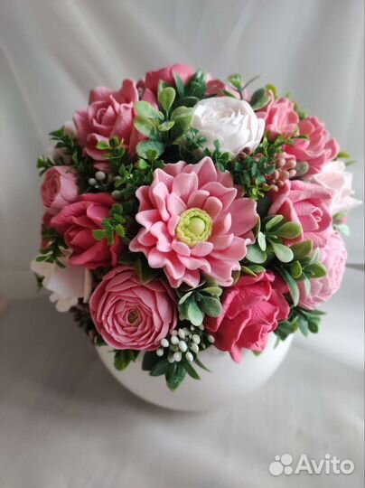 Букет цветов из мыла