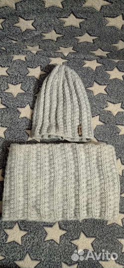 Шапка и шарф-снуд комплект