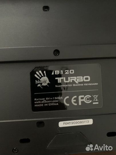 Игровая клавиатура A4Tech bloody b120