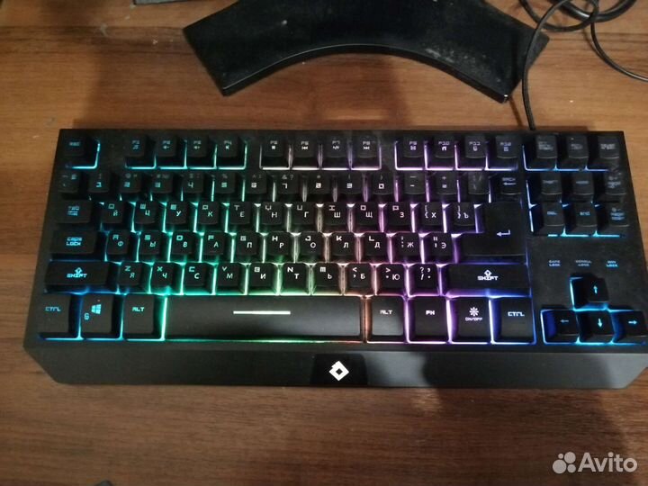 Игровая клавиатура с подсветкой tesla TKL RGB